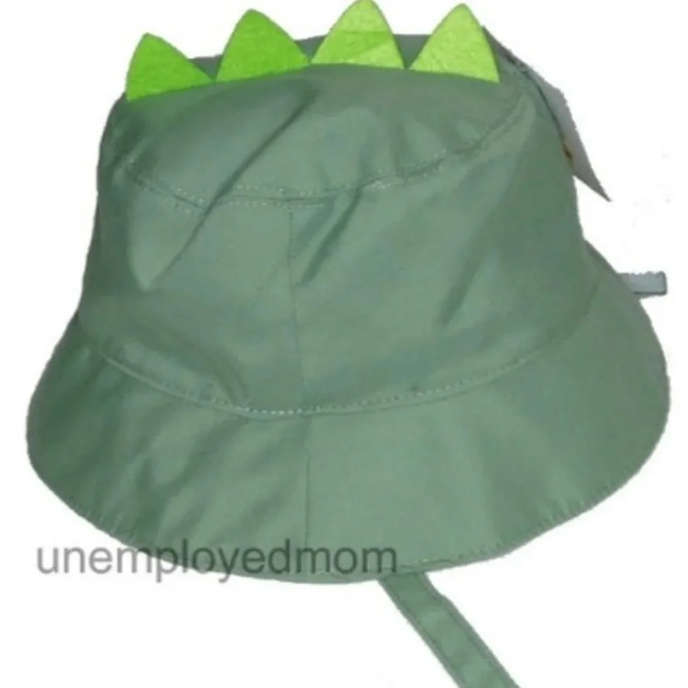 Dino Sun Hat Boys Bucket Chin Strap UPF 50+ Summer Beach Play Swim